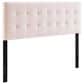 Modway Lily Biscuit Tufted Performance Velvet Full Headboard in Gray, , large