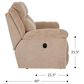 La-Z-Boy Joel Reclining Manual Loveseat in Oyster, , large