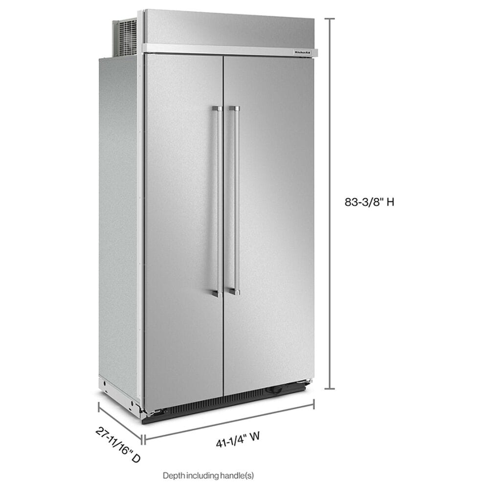 KitchenAid 25.5 Cu. Ft. Side-by-Side Refrigerator in PrintShield Stainless Steel, , large