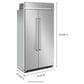 KitchenAid 25.5 Cu. Ft. Side-by-Side Refrigerator in PrintShield Stainless Steel, , large