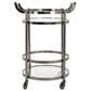 Safavieh Sienna 2-Tier Round Bar Cart in Black Nickel, , large