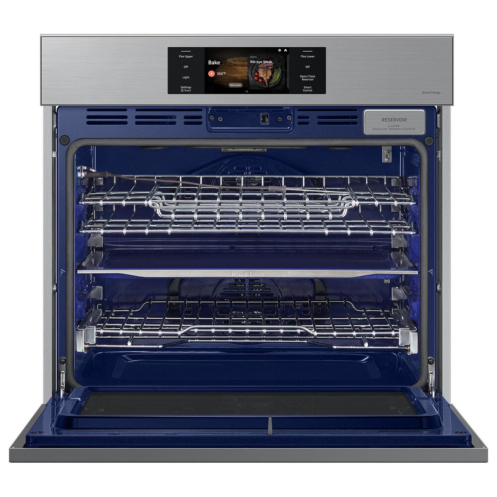 Samsung 2-Piece Kitchen Package with Bespoke 30" Single Wall Oven and 30" Electric Cooktop in Stainless Steel, , large