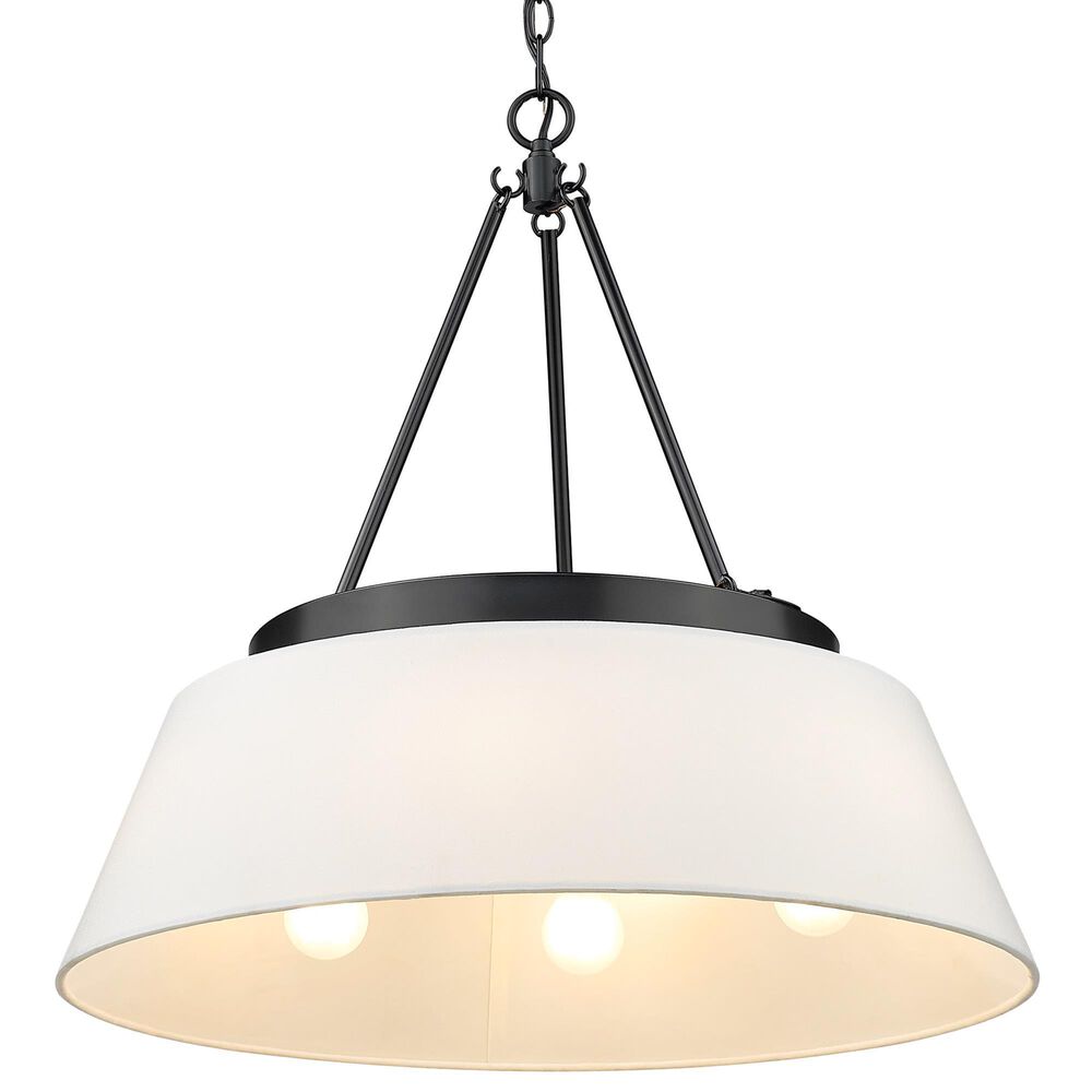 Golden Lighting Penn Chandelier in Matte Black, , large