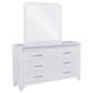 Ashley Jarlee 4-Piece King Upholstered Bedroom Set in White, , large