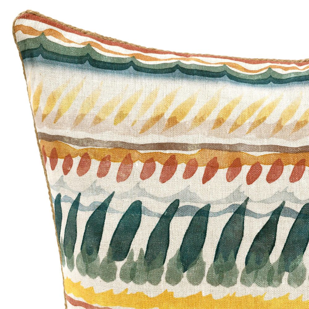 Classic Home Cetara 22&quot; Square Throw Pillow in Blue and Multicolor, , large