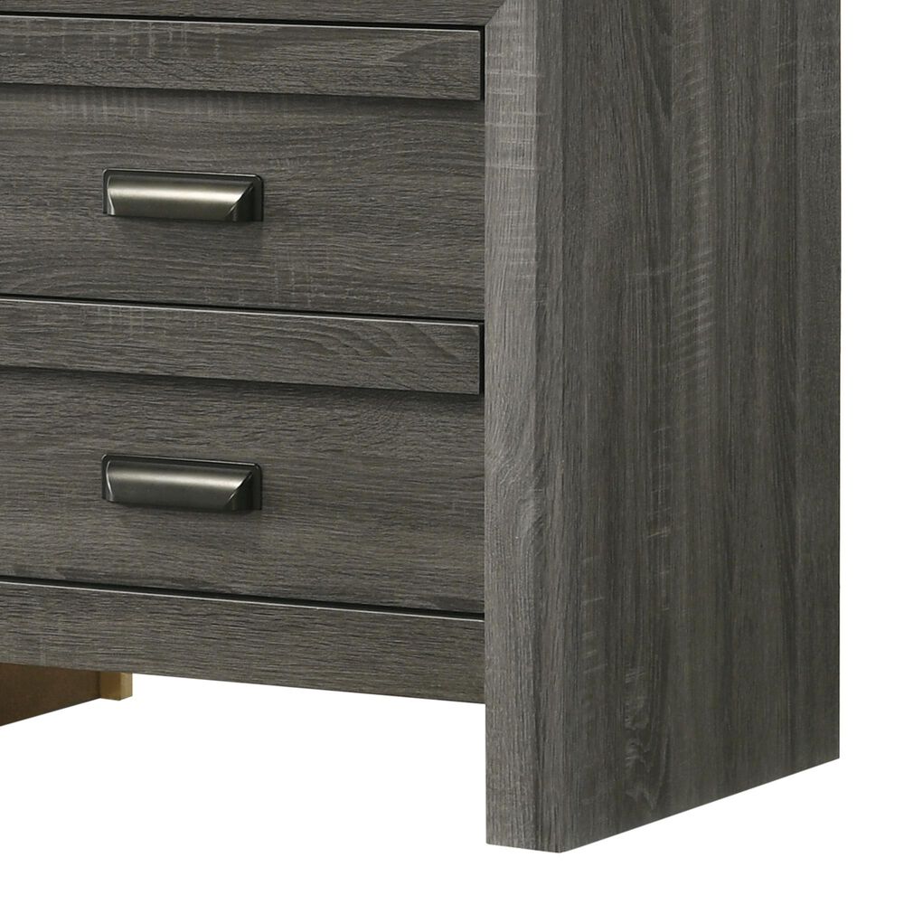 Crown Mark Valor 2-Drawer Nightstand in Grey, , large