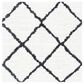 Safavieh August Shag 6"7" Square Ivory and Black Area Rug, , large