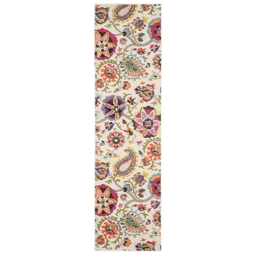 Safavieh Monaco MNC229A-214 2"2" x 14" Ivory/Multi Runner, , large