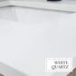 Lexora Home Norwalk 72" Double Bathroom Vanity in White Oak with White Quartz Top and Rectangular Sinks, , large