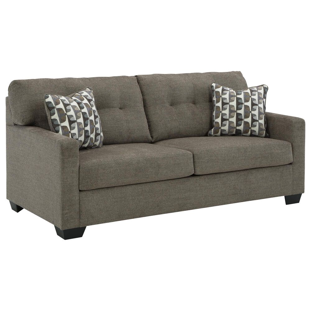 Ashley Mahoney Stationary Sofa and Loveseat Set in Chocolate, , large