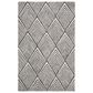 Safavieh Micro-Loop MLP151H 5" x 8" Charcoal and Ivory Area Rug, , large