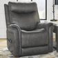 Signature Design by Ashley Lorreze Power Lift Recliner with Heat and Massage in Steel, , large