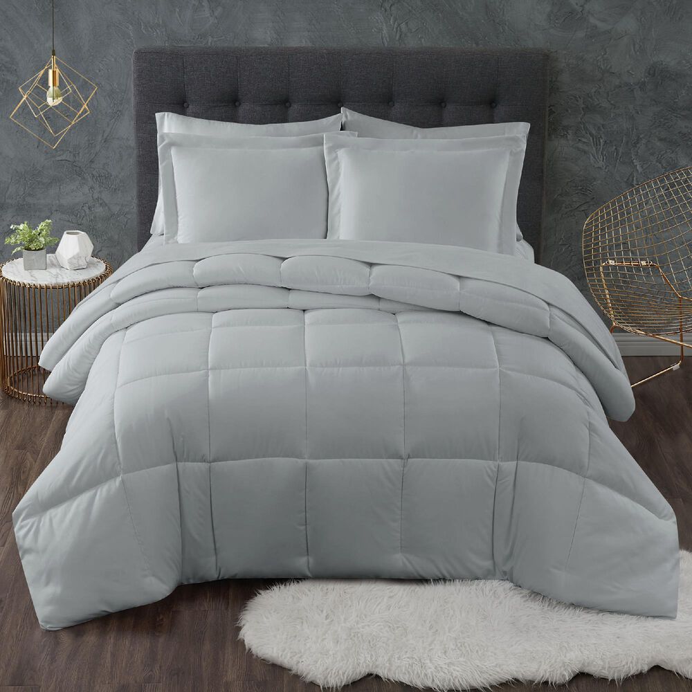 Pem America Truly Calm Antimicrobial 3-Piece King Comforter Set in Grey, , large