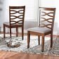 Baxton Studio Lanier Side Chair with Grey Cushion in Walnut Brown (Set of 2), , large