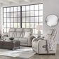 Ashley Boyington 2-Piece Leather Power Reclining Living Room Set in Gray, , large