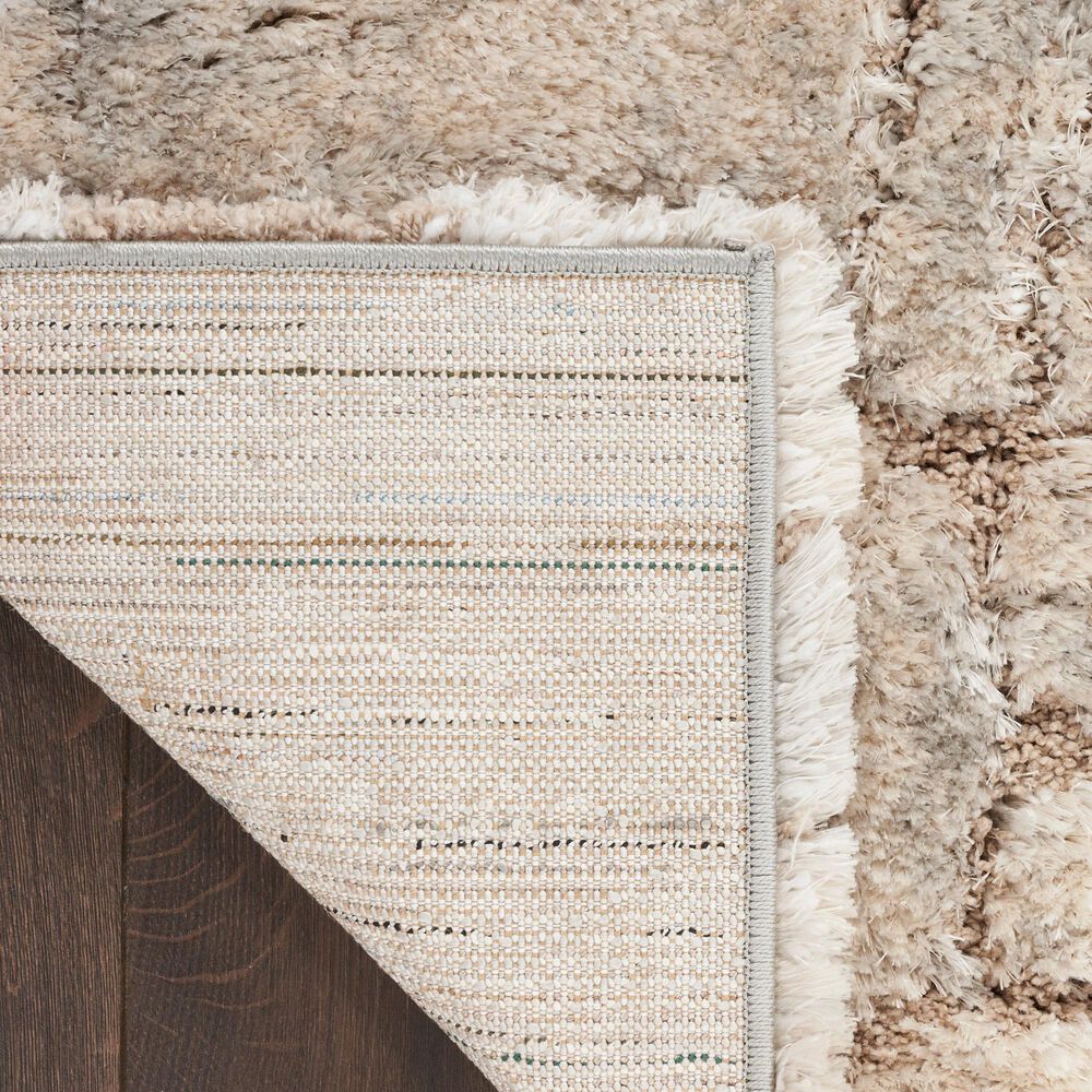 Nourison Dreamy Shag 4&#39; x 6&#39; Ivory and Beige Area Rug, , large