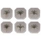 Creative Coop Palmera 9.75" Octagon Palm Tree Wall Art in White and Green (Set of 6), , large