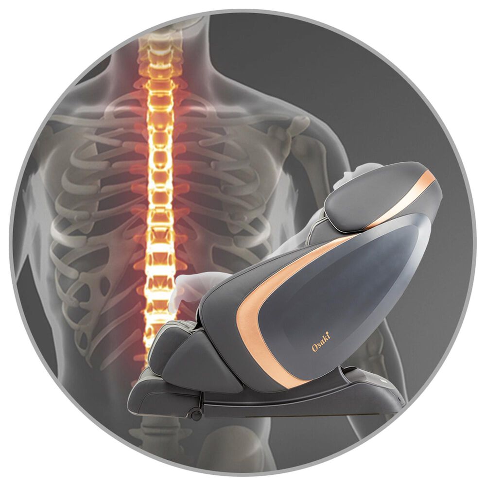 Osaki 3D Pro Admiral Massage Chair in Grey, , large