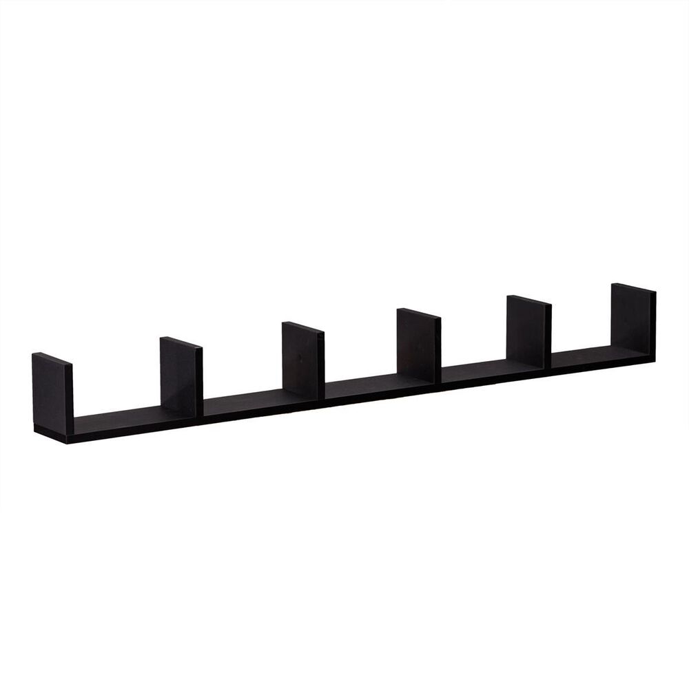Living Essentials Seaside Wall Shelf in Black, , large