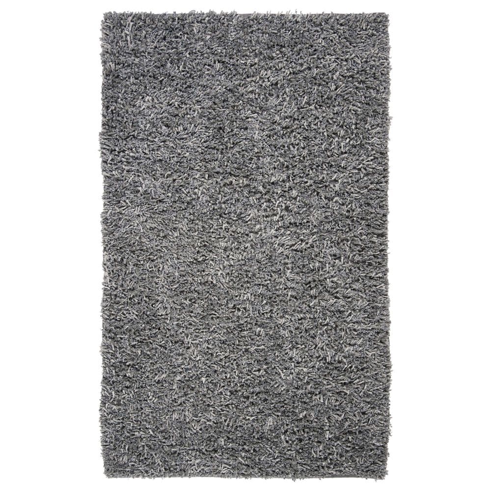 Safavieh Sheep Shag SSG212G 4" x 6" Silver Area Rug, , large
