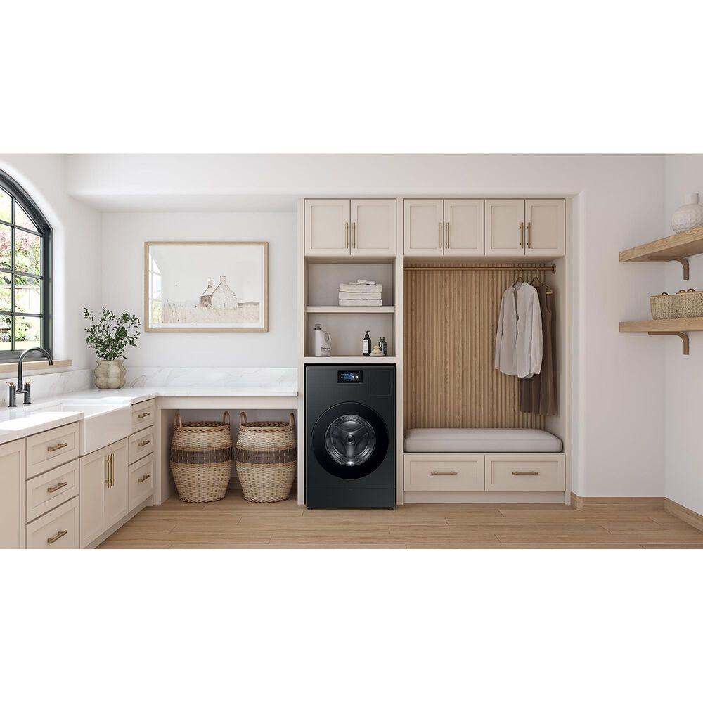 Samsung Bespoke 5.3 Cu. Ft. All-in-One Ultra Washer with AI Laundry Ventless Heat Pump Dryer Combo in Brushed Black, , large