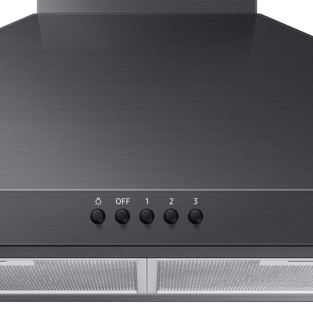Samsung 30&quot; Digital Chimney Range Hood in Black Stainless Steel, , large