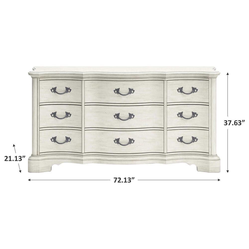 Millenium Arlendyne 9-Drawer Dresser in Antique White, , large