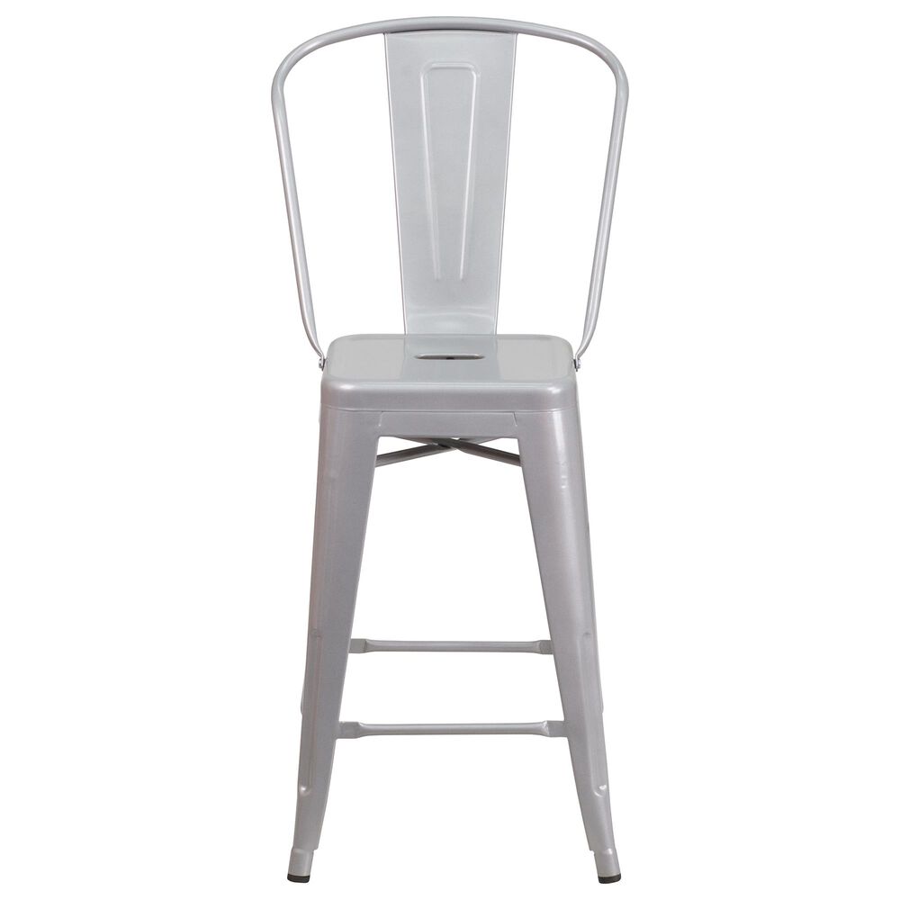 Flash Furniture 24&quot; Counter Stool in Gray, , large