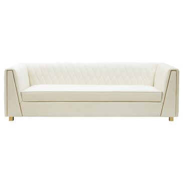 Tov Furniture Wafa Sofa in Cream Velvet, , large