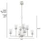 Hunter Kerrison 8-Light Chandelier in Brushed Nickel, , large