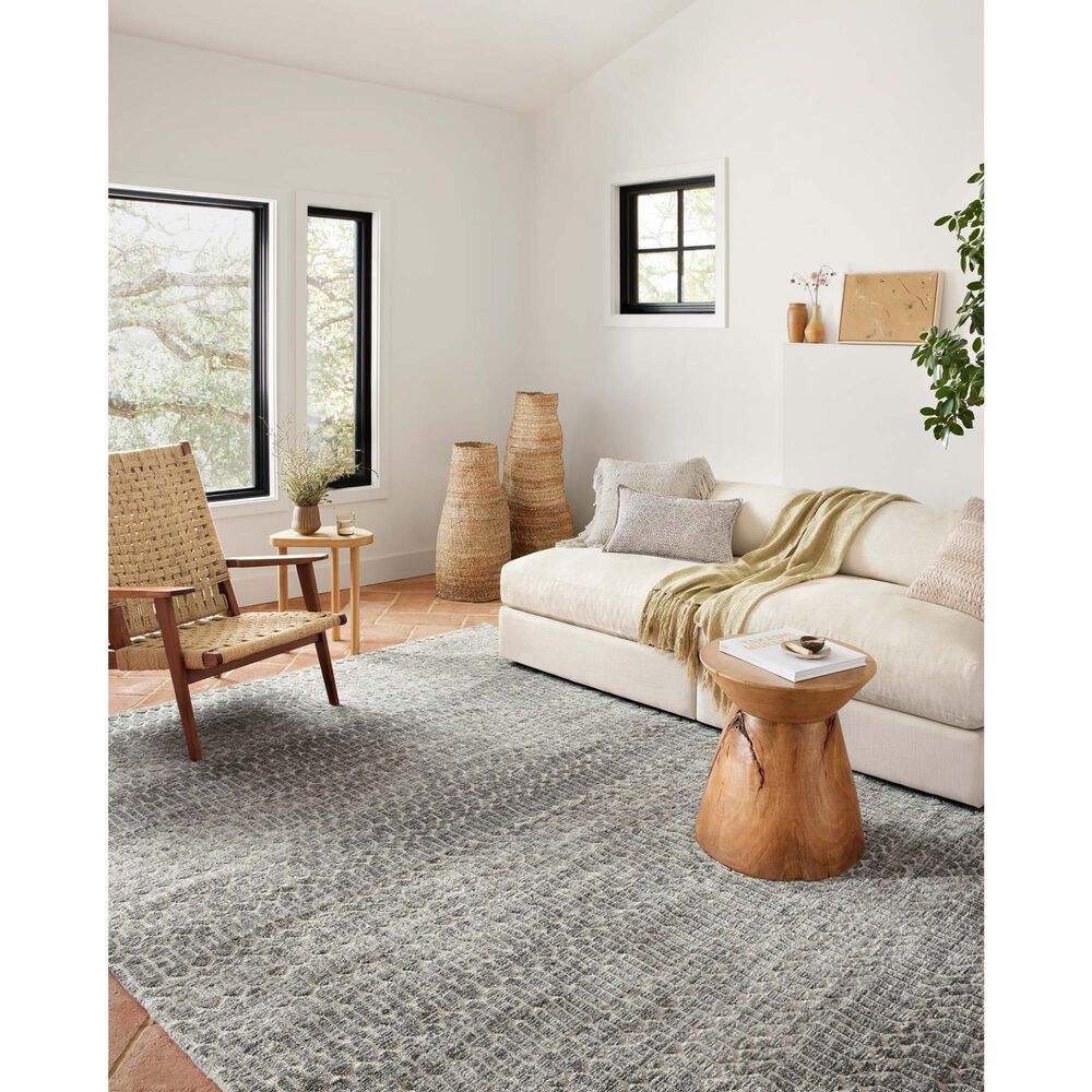 Loloi II Neda 9&#39;3&quot; x 13&#39; Ivory and Charcoal Area Performance Rug, , large