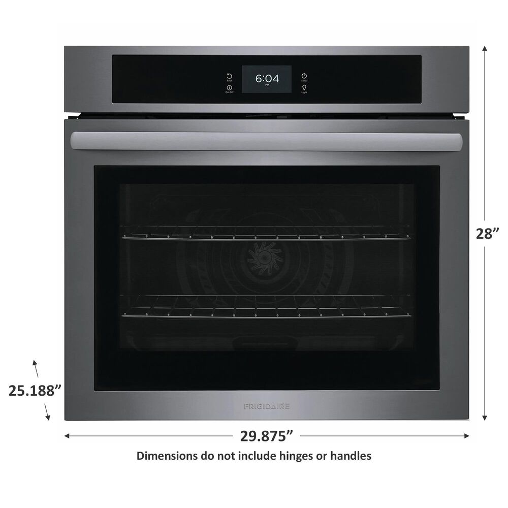 Frigidaire 30&quot; Single Electric Wall Oven with Fan Convection in Black Stainless Steel, , large