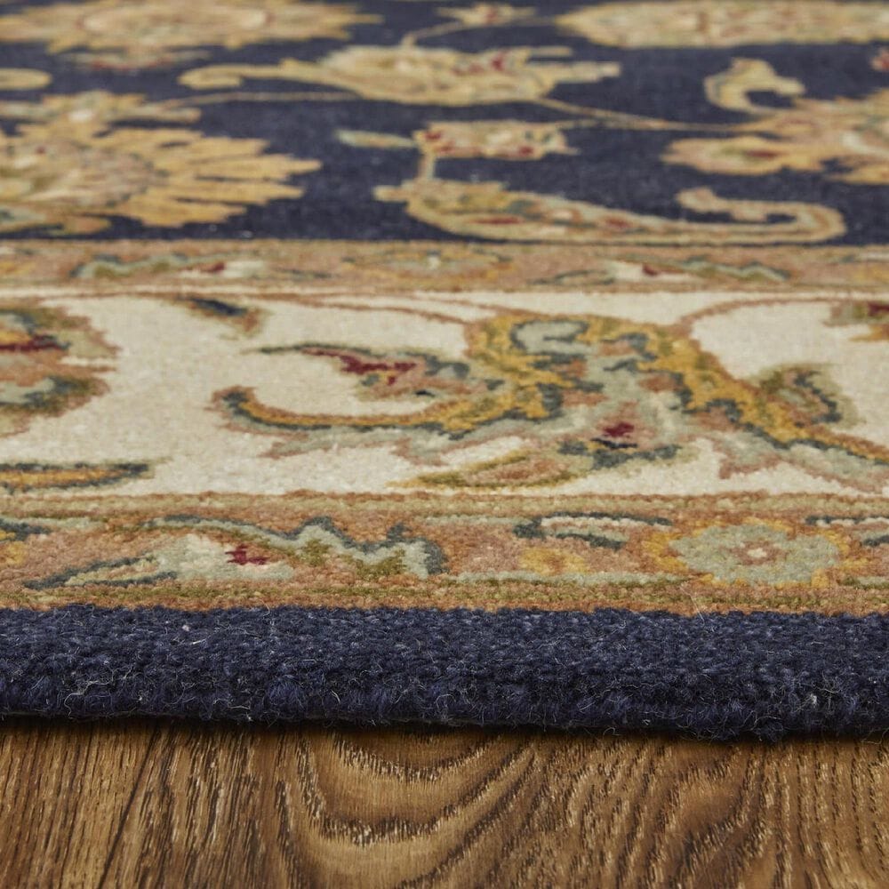 Feizy Rugs Wagner Navy and Beige 5&#39; x 8&#39; Area Rug, , large