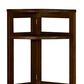 Regency Global Sourcing Flip Flop 67" Corner Folding Bookcase in Mocha Walnut, , large