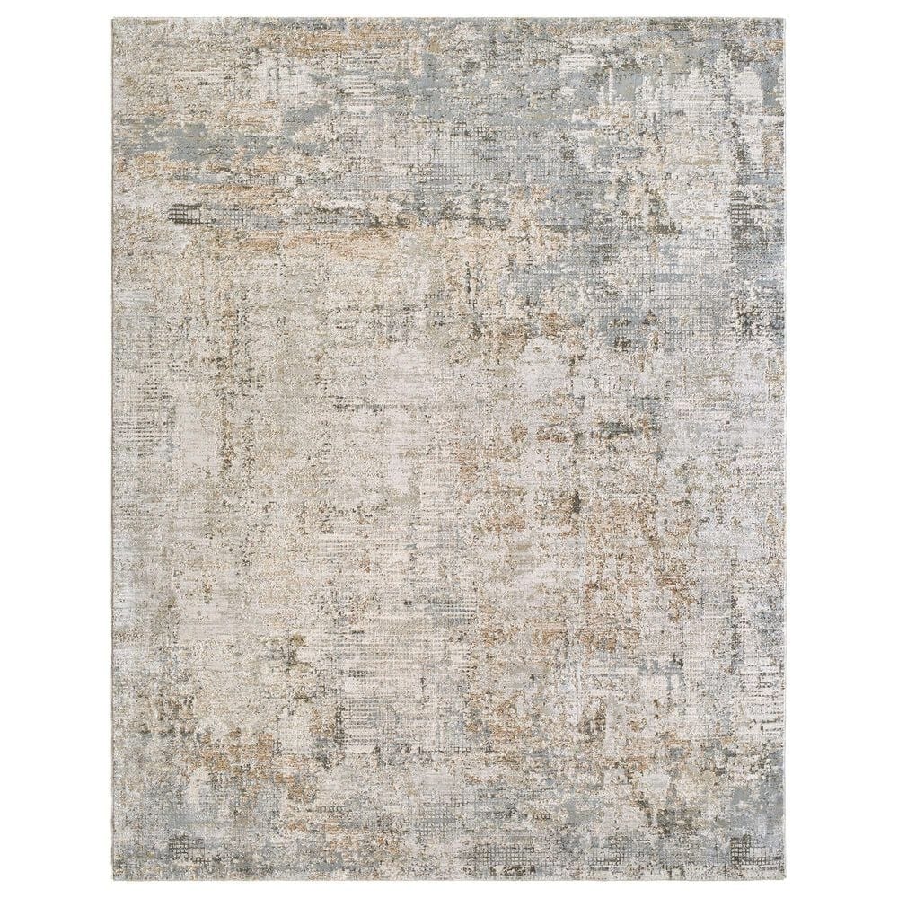 Surya Brunswick Light Gray, Cream, Charcoal, Light Brown, Medium Brown and Mustard 12" x 15" Area Rug, , large