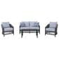 Ashley Bridges Beach 4-Piece Patio Conversation Set in Gray, , large