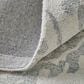Feizy Belfort Damask Gray 2" x 3" Area Rug, , large