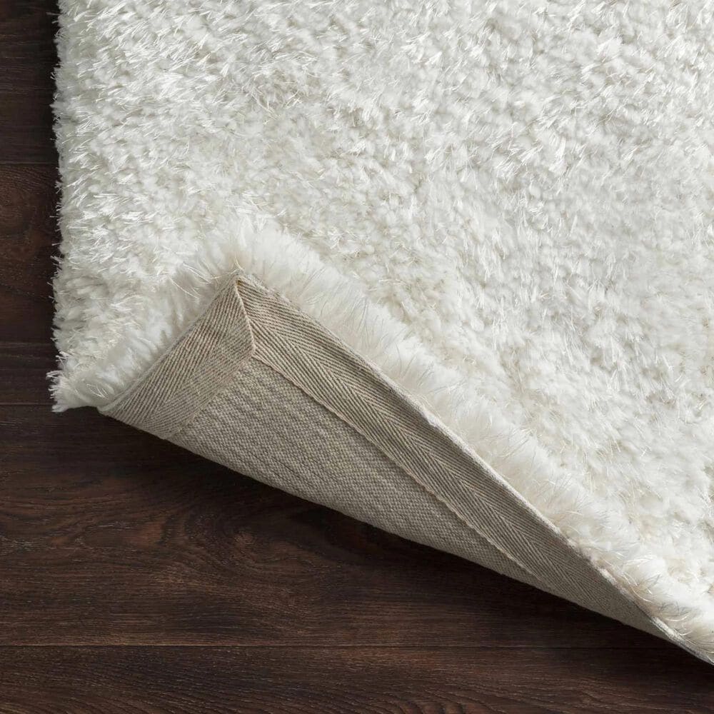 Loloi II Mila Shag MIL-01 9&#39;3&quot; x 13&#39; White Area Rug, , large