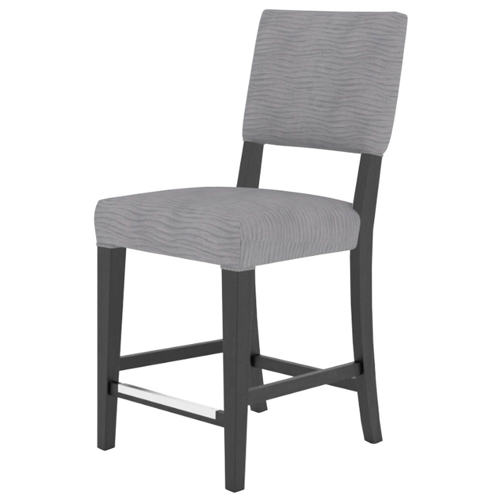 Declan Dining Fixed Stool in Midnight Black Washed, , large