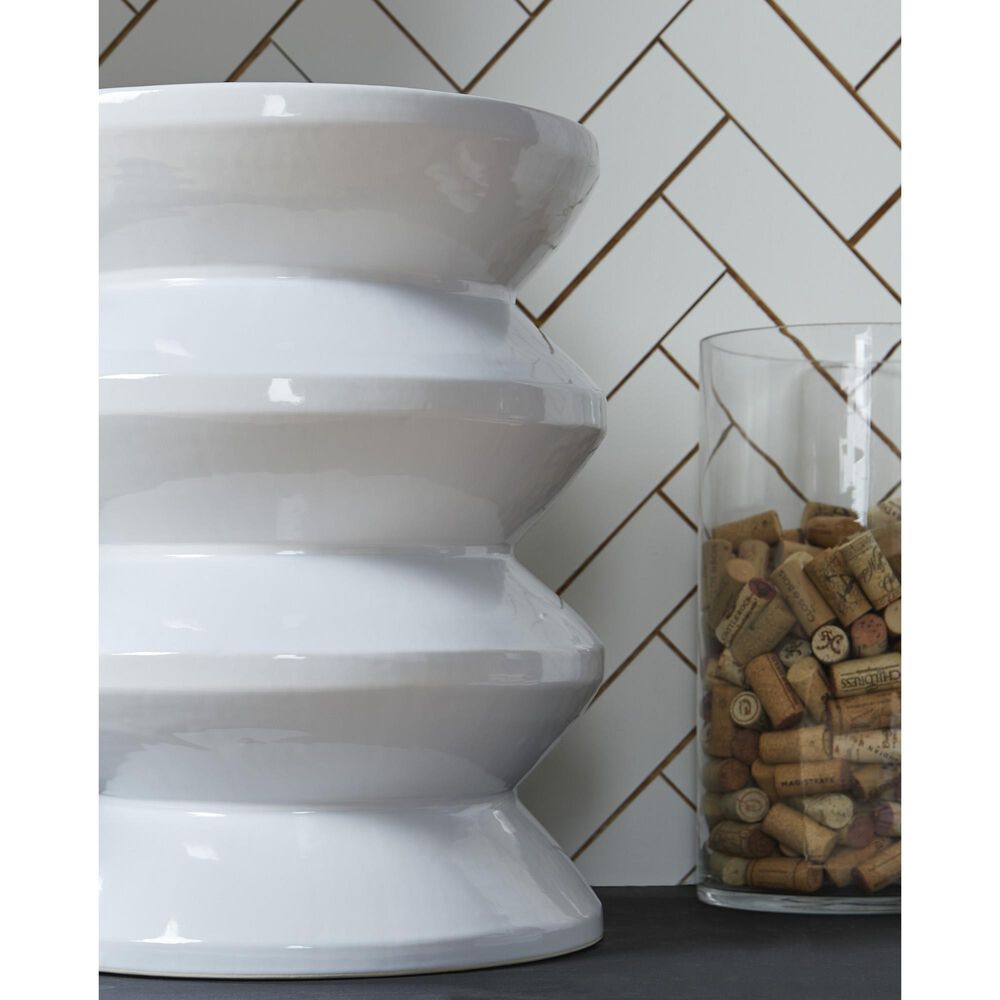 Ashley Lakiness Stool in White, , large