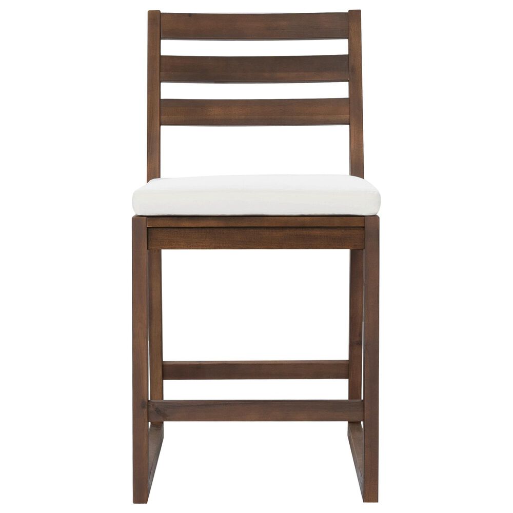 HOMLUX 5-Piece Patio Bar Set with 52" Rectangular Mocha Table in Beige, , large