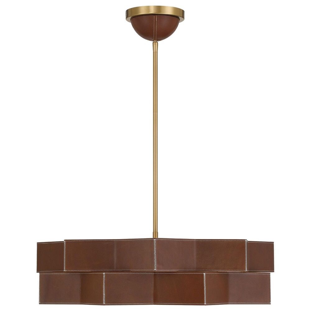 Savoy House Atherton 5-Light Pendant in Warm Brass, , large