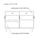 Furniture of America Belcher Buffet in Black and Silver, , large