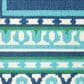Oriental Weavers Meridian Navy and Green 2"3" x 7"6" Indoor/Outdoor Runner, , large