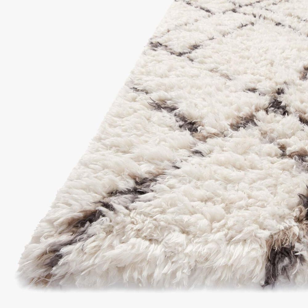 Angela Rose Amira 6&#39;7&quot;&#39; x 9&#39;6&quot; Ivory and Bark Area Rug, , large