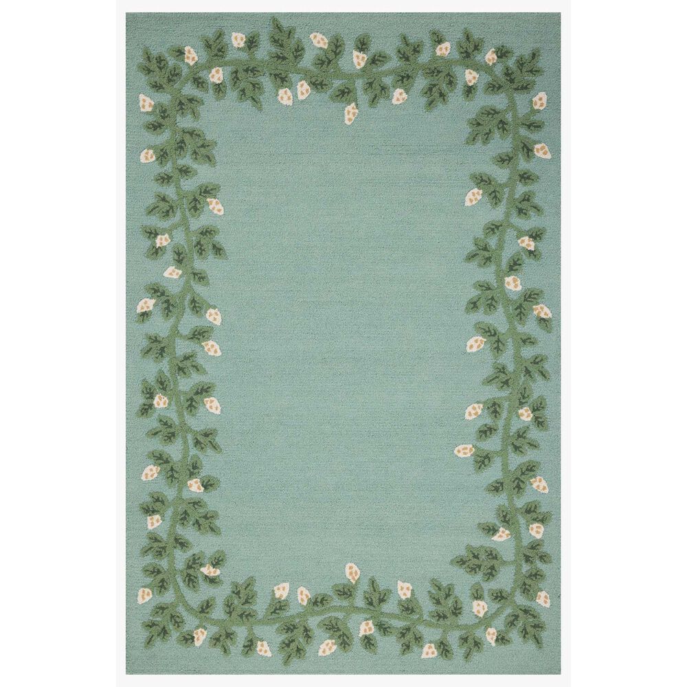 Rifle Paper Co. x Loloi Highgrove Blue 2"6" x 7"6" Runner, , large