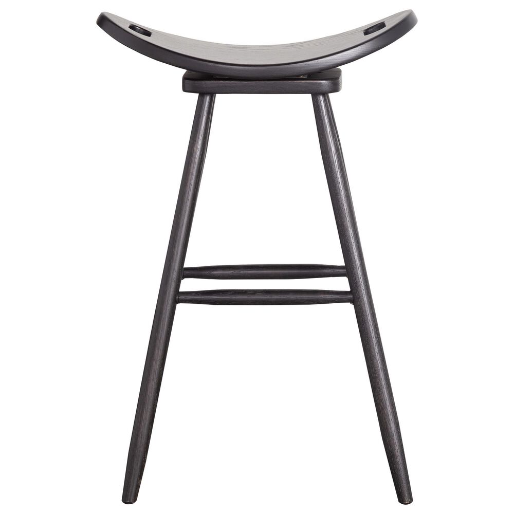 Fleming Furniture Co. Saddle Swivel Stool in Onyx, , large