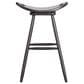 Fleming Furniture Co. Saddle Swivel Stool in Onyx, , large