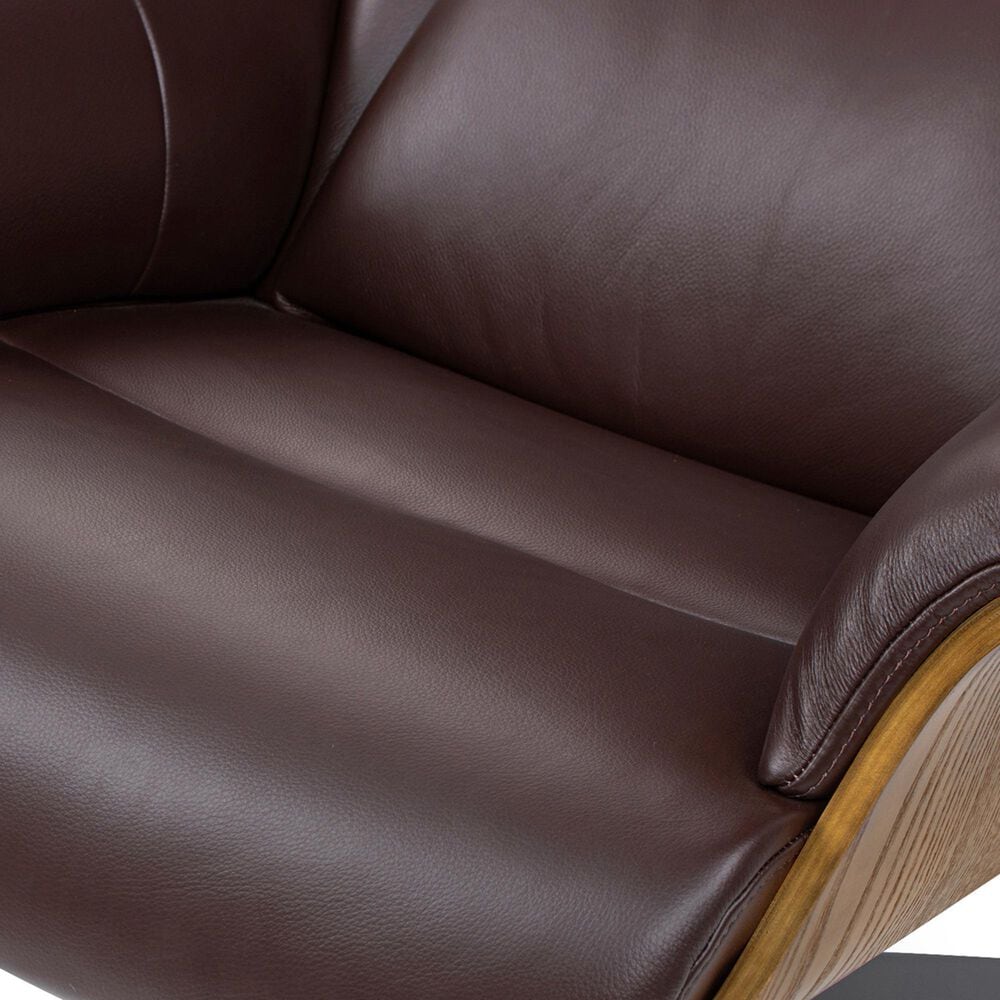 Jennifer Taylor Home Jovan Manual Recliner Lounge Chair in Cacao Espresso Brown, , large