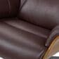 Jennifer Taylor Home Jovan Manual Recliner Lounge Chair in Cacao Espresso Brown, , large